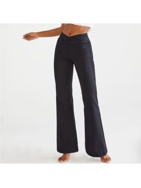 Aeropostale Black Flare Wide Leg Jeans